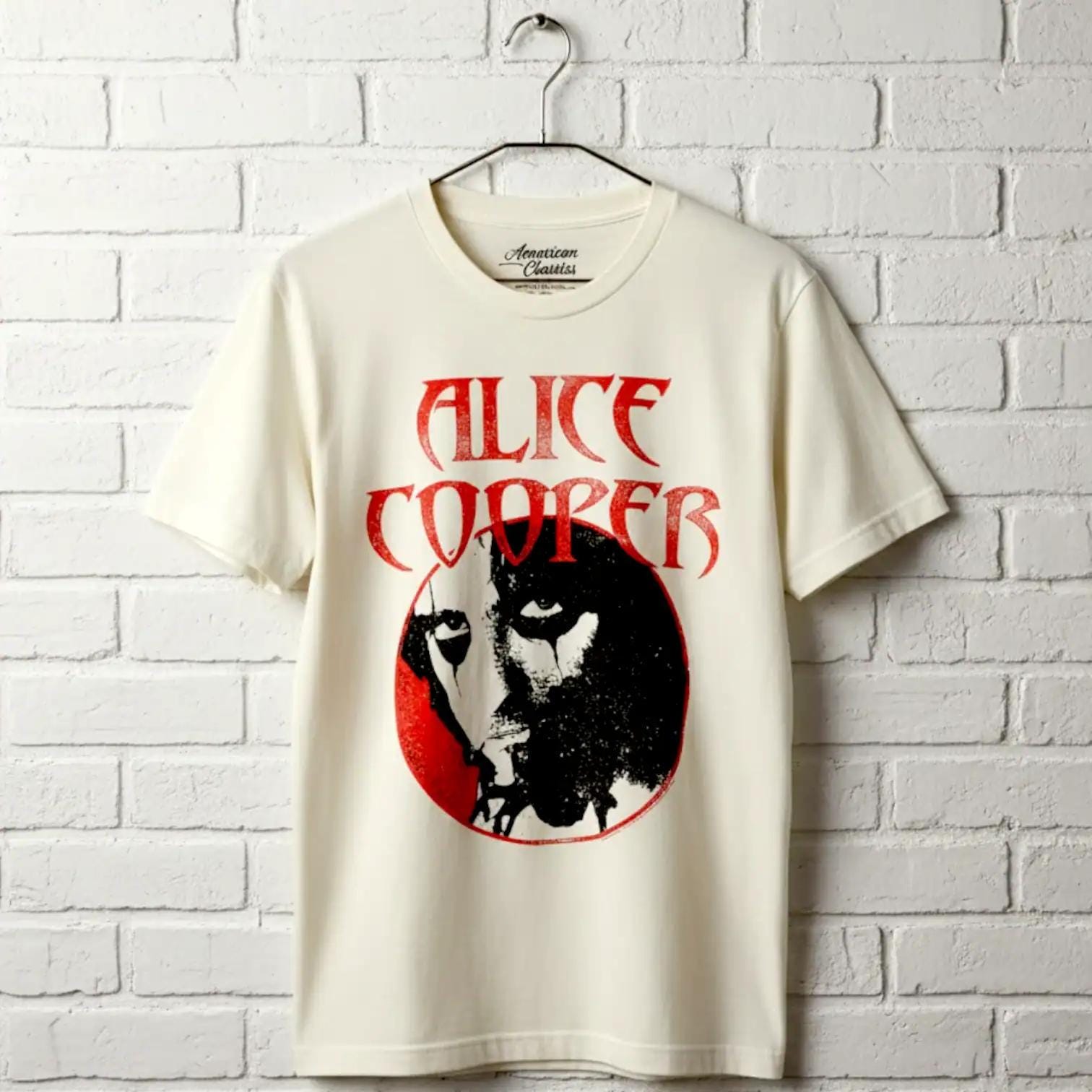 Alice Cooper Shock Rock T-shirt: 70s Concert Graphic Tee, 100 