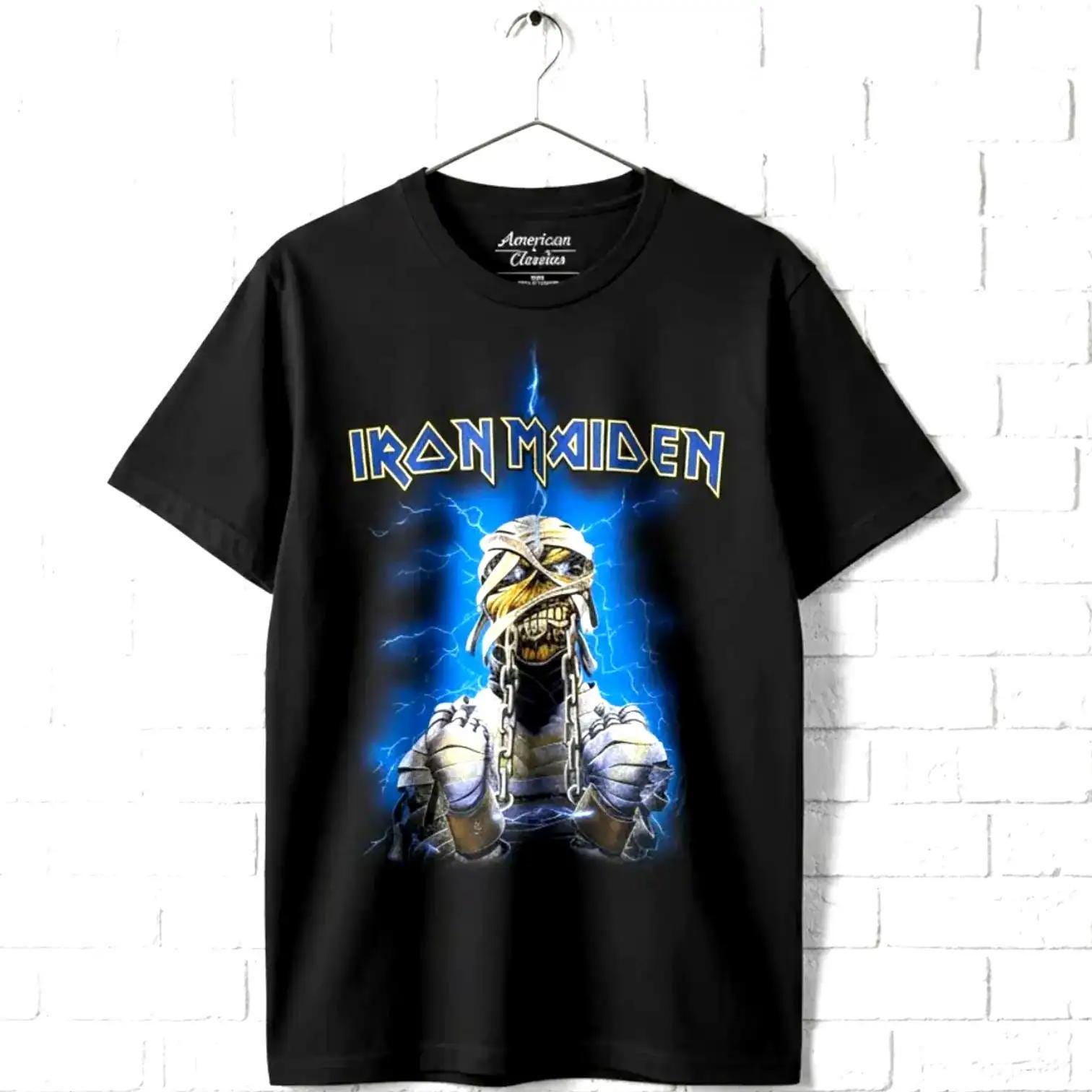 Iron Maiden Powerslave T-shirt Eddie Mummy Egypt Heavy Metal Rock
