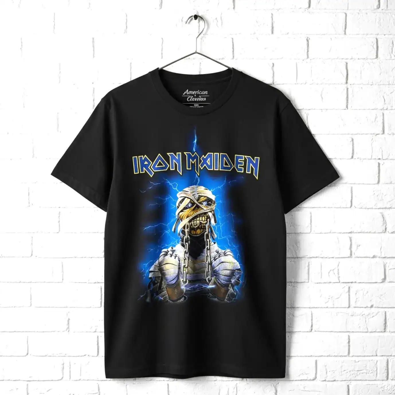 Iron Maiden Powerslave T-shirt Eddie Mummy Egypt Heavy Metal Rock