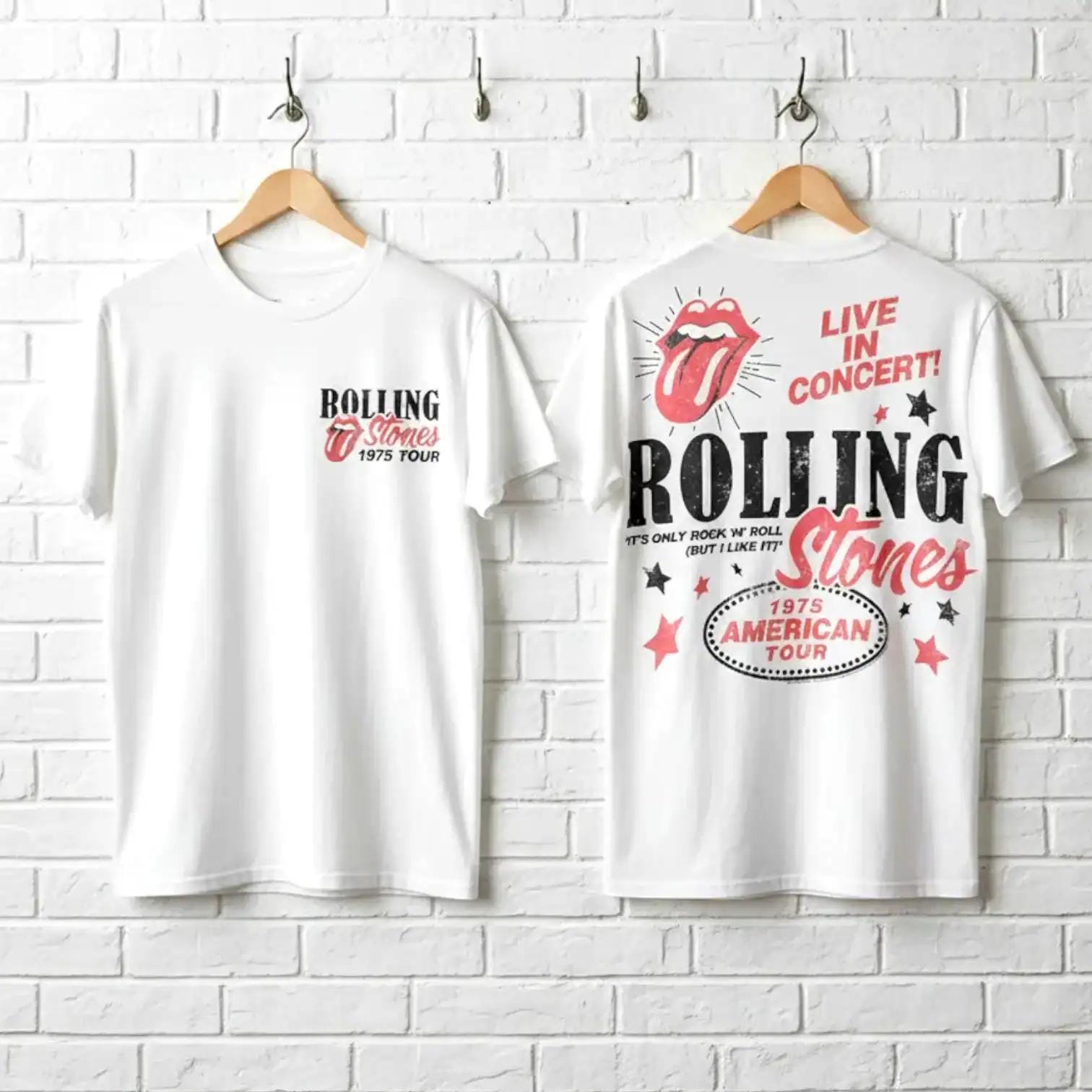 The Rolling Stones 75年ツアー ラグランTシャツ Rolling Stones 1975 Tour - Etsy