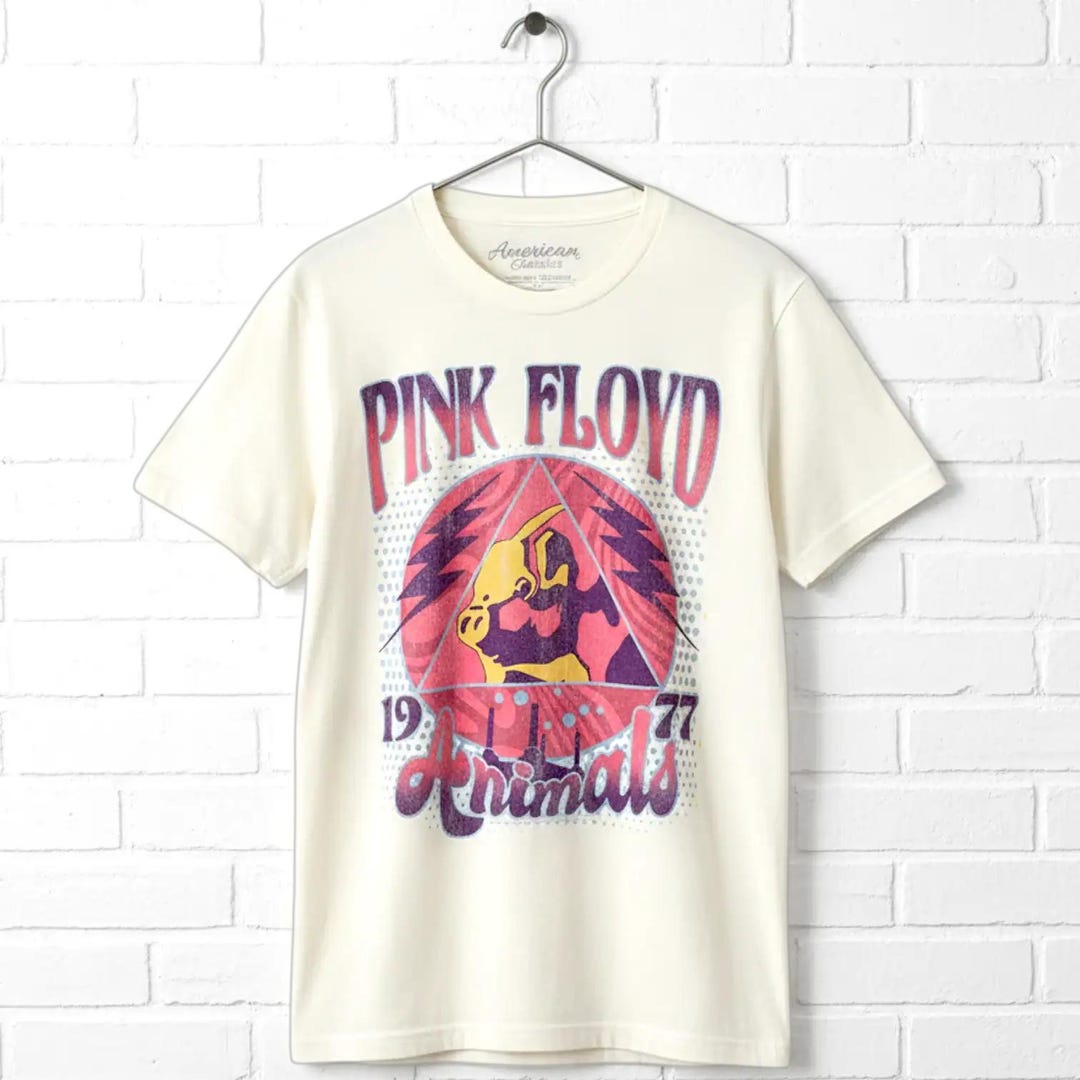 Pink Floyd Animals 1977 T-shirt: Vintage Psychedelic Concert Band