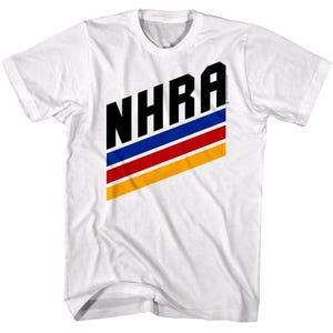 NHRA Racing Stripes T-Shirt, Vintage Graphic (Men's S-6XL) image 1