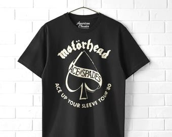 Motorhead Band Ace Up Your Sleeve T-Shirts Tour 80's Tee