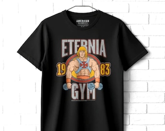 He-Man Men's Shirt Eternia Gym 1983 Masters of the Universe Tees