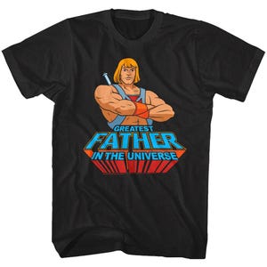 He-Man Greatest Father in the Universe T-Shirt Father's Day Tee image 3