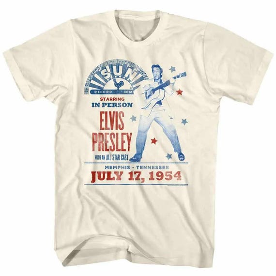 Elvis Presley Starring in Person Shirt Sun Records Memphis Tee
