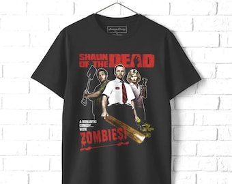 Shaun of the Dead Shirt Zombie Romantic Comedy Simon Pegg Tees