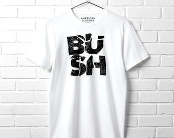 Vintage 90's Bush English Rock Band Black Large T Shirt Bush Band