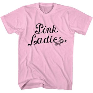 Grease Baby Pink Ladies T-Shirt Retro Movie Tee