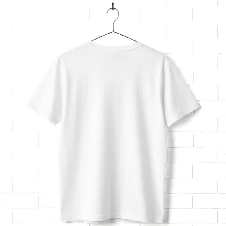 White t-shirt back