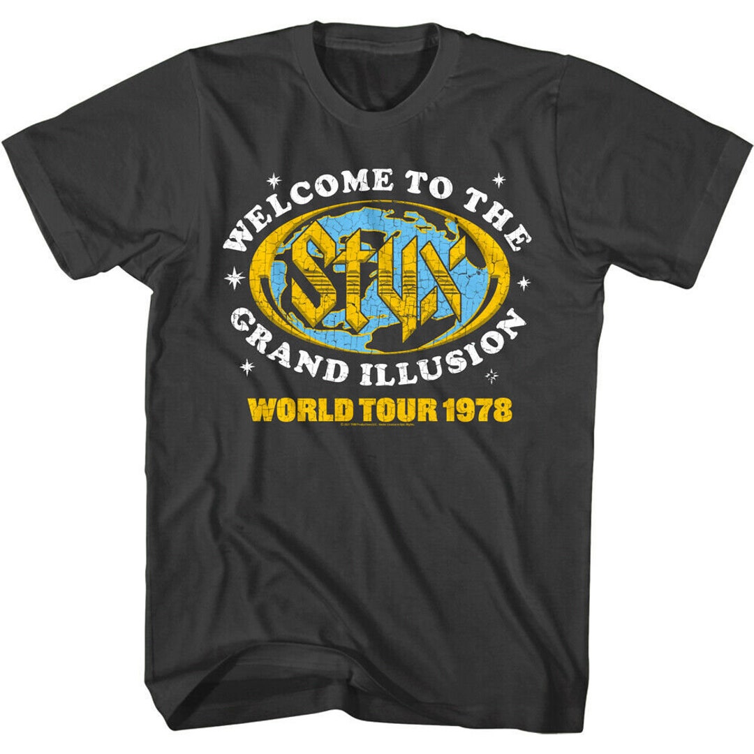 Styx Men's T-shirt Welcome to the Grand Illusion World Tour