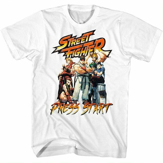 Street Fighter Characters Graphic T-shirt: Capcom Fighting Game