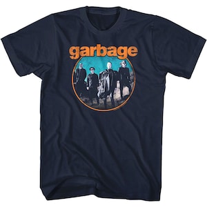Garbage Men&#39;s T-shirt Strange Little Birds Album Cover Graphic Tee Alt Rock Band Concert Tour Merch Vintage Style Grunge Music Top