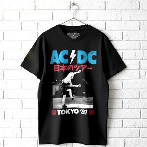 AC/DC Tokyo Tour T-Shirt Japan 1981 Rock Band Concert Tee