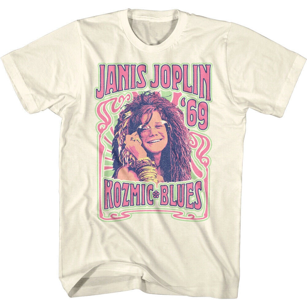 T-shirt Janis Joplin 1969 Tour - Tailles S à 5XL - Neuf Avec étiquettes - Homme