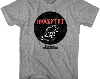 Parks and Recreation Adult T Shirt Mouse Rat Hole Graphic Tees