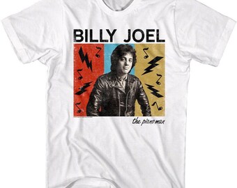 Billy Joel Musical Genius Men's T Shirt Piano Man Pop Music Leather Jacket