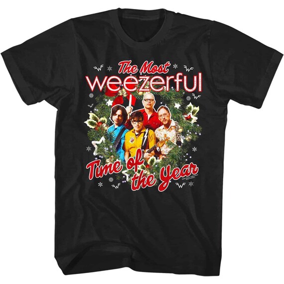 Weezer Men's Shirt Weezerful Time of the Year T-shirt Alternative