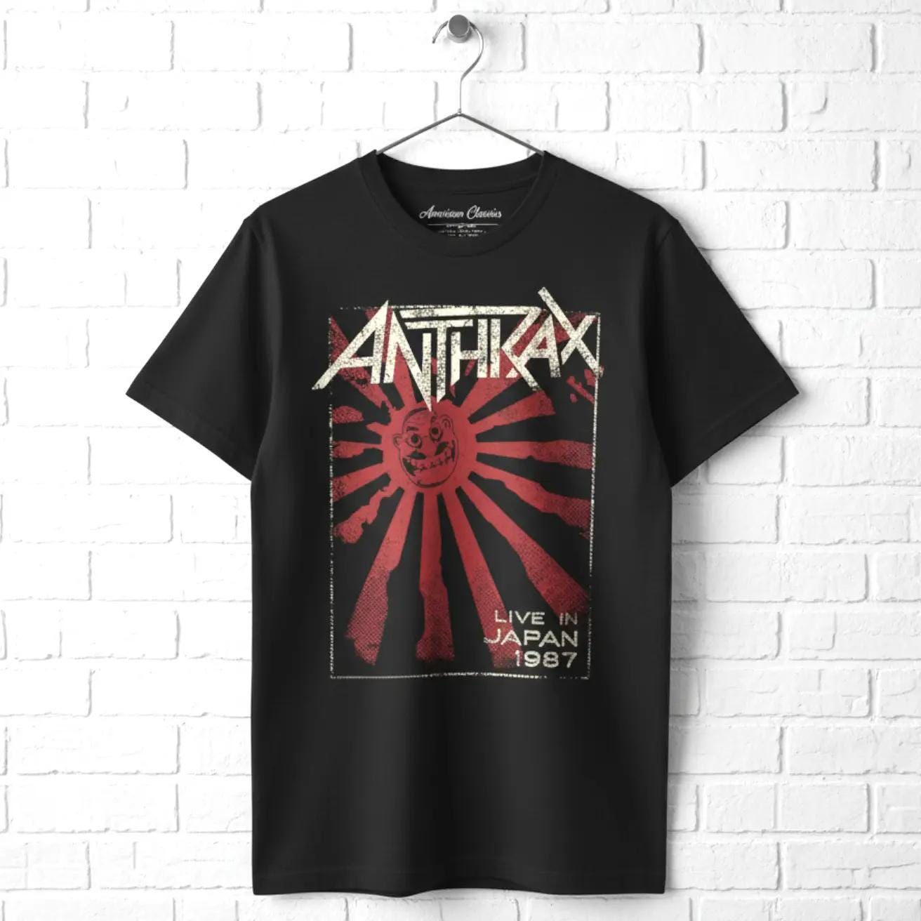 Anthrax Live in Japan 1987 T-shirt, Vintage Thrash Metal Band Tee