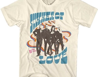 B52s Men's T-shirt 1969 Summer of Love Graphic Tee 60s New Wave