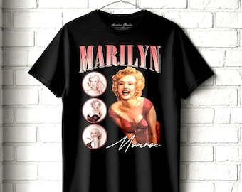 Many Moods of Marilyn Monroe Men's Shirt Hollywood Star Vintage Tees