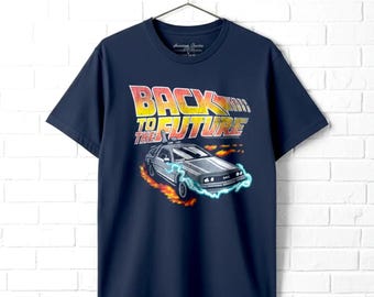 Back to The Future Men's T-Shirt Delorean Time Machine