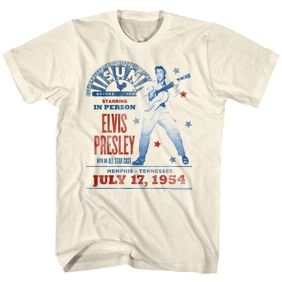 Graceland Silhouette Elvis Presley T-Shirt 70s Elvis Presley 