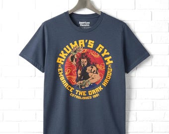 Street Fighter Akuma's Gym T-Shirt: Embrace Dark Hadou Graphic Tee