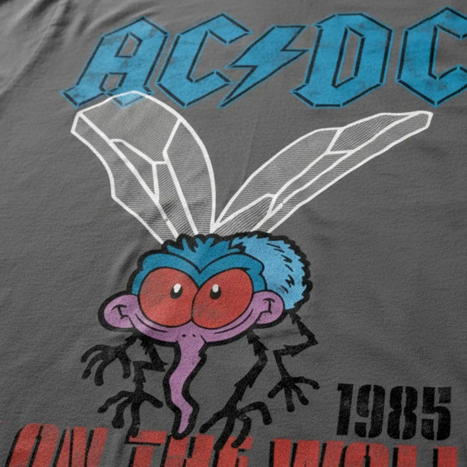 AC/DC Fly on the Wall Album Cover T-shirt: 1985 Rock Band Tee - Etsy
