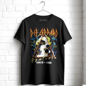 Def Leppard Hysteria 1988 Tour Shirt Vintage Rock Tee Bild 1