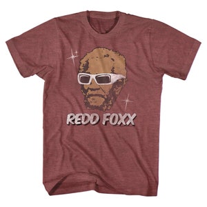 Redd Foxx Men&#39;s T Shirt Fred Sanford & Son Rock Star Graphic Tee American Comedian Merch Vintage Black Icon Shirt Funny Gift For Him