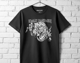 Iron Maiden Shirt Concert Tour Team Canada Jersey Eddie Band Tee