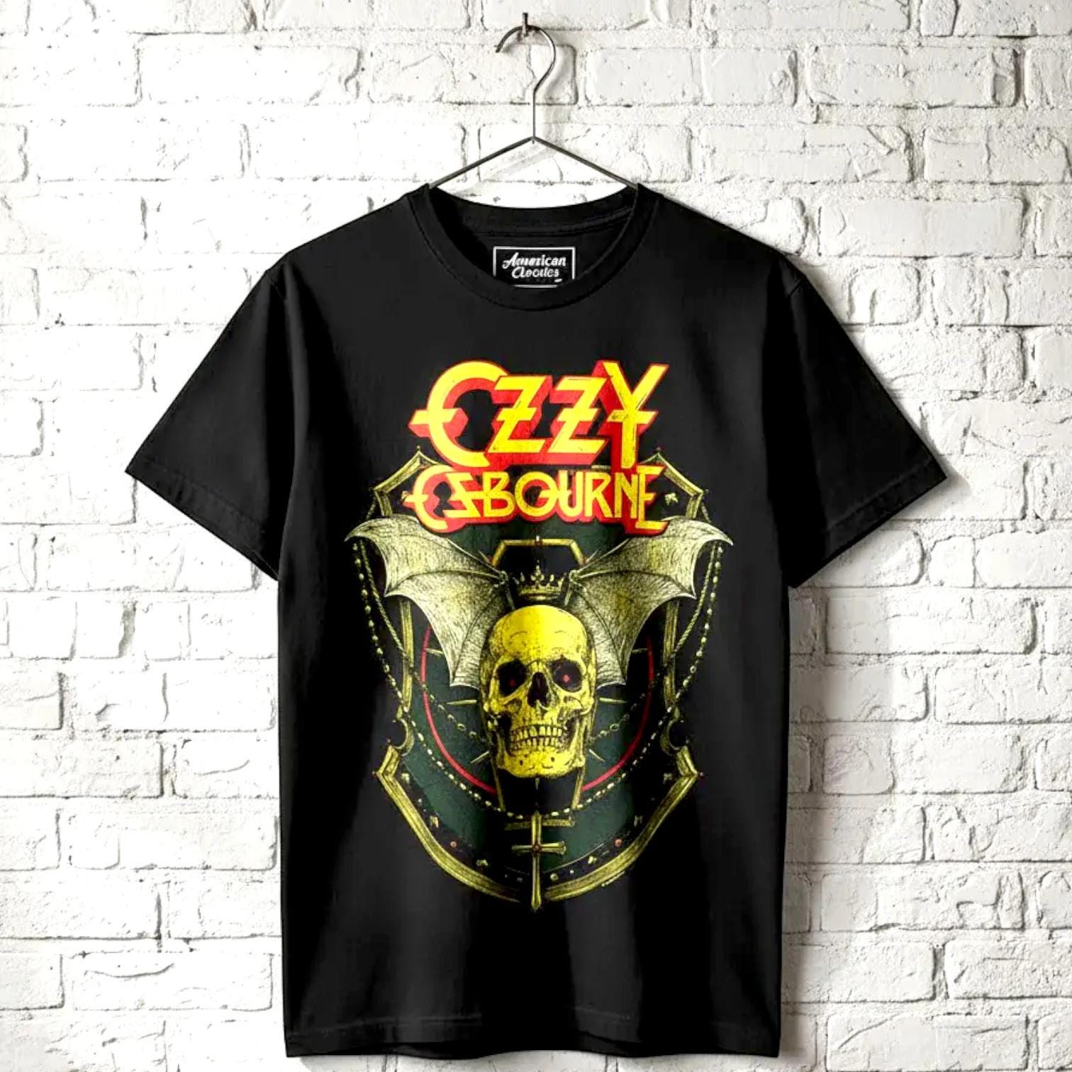Ozzy Osbourne Skull Bat Wings T-shirt Vintage Graphic Tee - Etsy