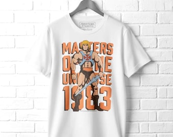 Masters of the Universe Men's T Shirt He-Man 1983 Graphic Tees