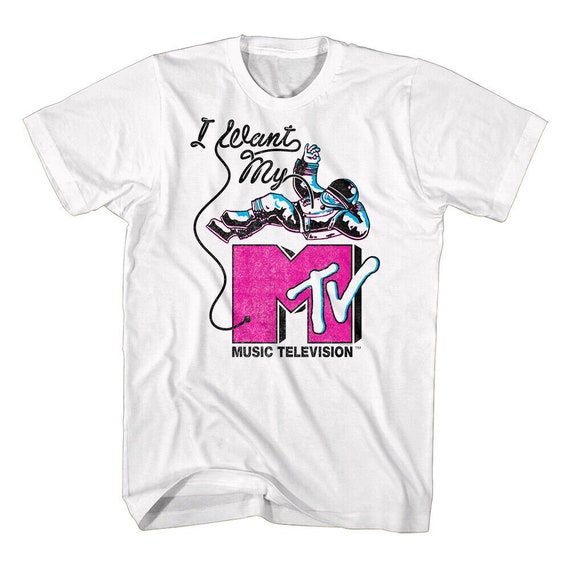 I Want My MTV Men's Slogan T-shirt Space Astronaut Over - Etsy