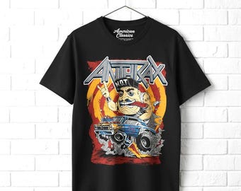 ANTHRAX Band T-SHIRT Not Fink Roadster Poster Big and Tall Shirts