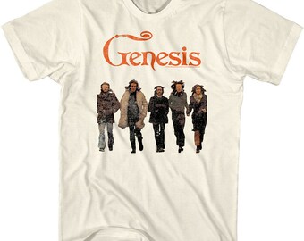 Genesis Band T-shirt Group Photo Men's Graphic Tee Pop