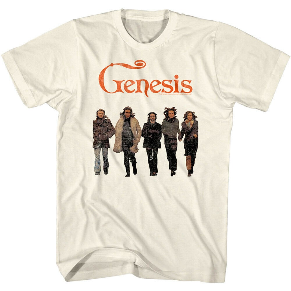 Genesis Band T-shirt Group Photo Men's Graphic Tee Pop Concert