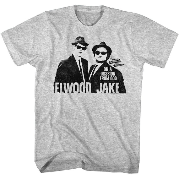 Blues Brothers Men's T-shirt Jake and Elwood on a Mission From God
