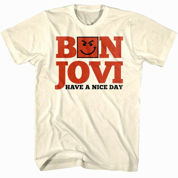 BON JOVI Shirt Have a Nice Day Album Graphic Tees Music Lover