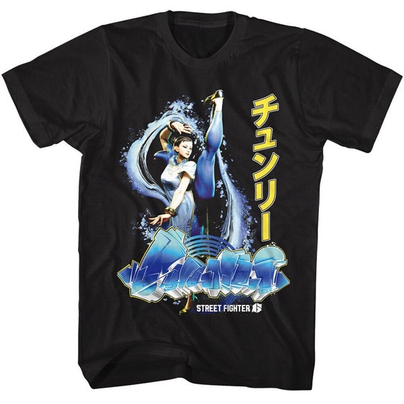 Street Fighter 6 T-shirt Chun-li Graffiti Japanese Gamer Tees - Etsy