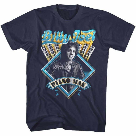 Billy Joel Piano Man T-shirt: Vintage Keyboard Rock 'n Roll Music