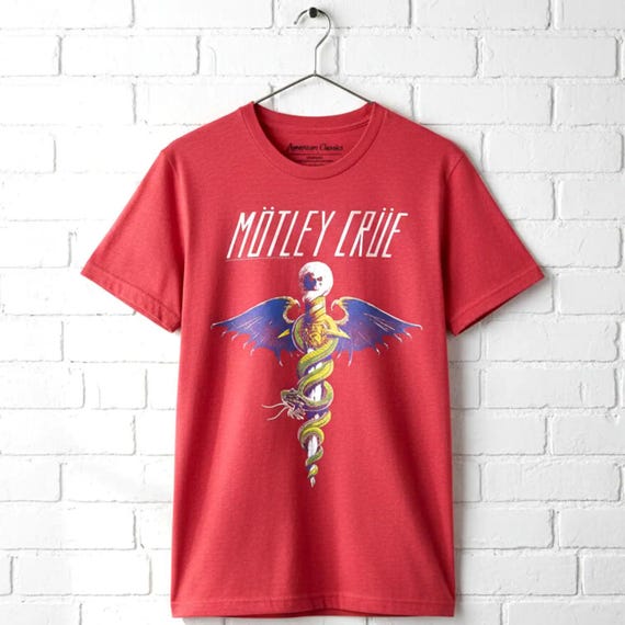 Mötley Crüe Dr Feelgood Album Red T-shirt: Vintage Rock Band Merch
