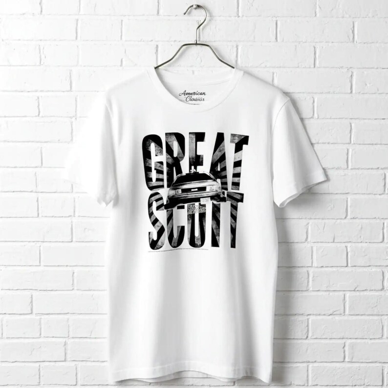 Back to The Future Great Scott Men's White T Shirt image 1