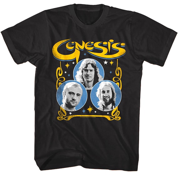Genesis Three Sides Live Men's T Shirt Live Album Rock Band Merch