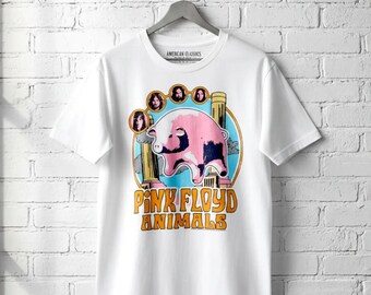 Pink Floyd Animals Pig Art T-shirt: Vintage Rock Band Graphic Tee