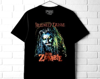 Vintage Rob Zombie Metal Band Black Large T Shirt Rob Zombie Metal