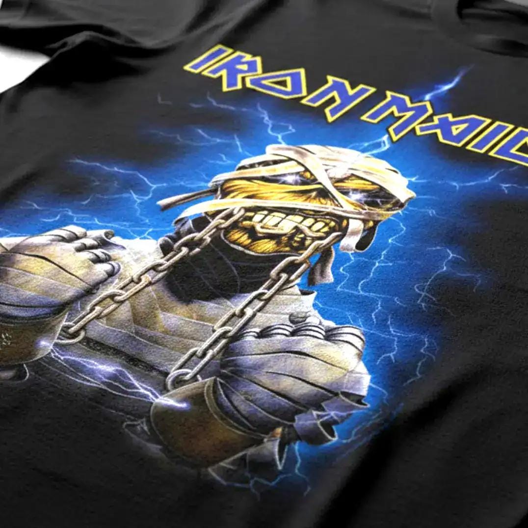 Iron Maiden Powerslave T-shirt Eddie Mummy Egypt Heavy Metal Rock