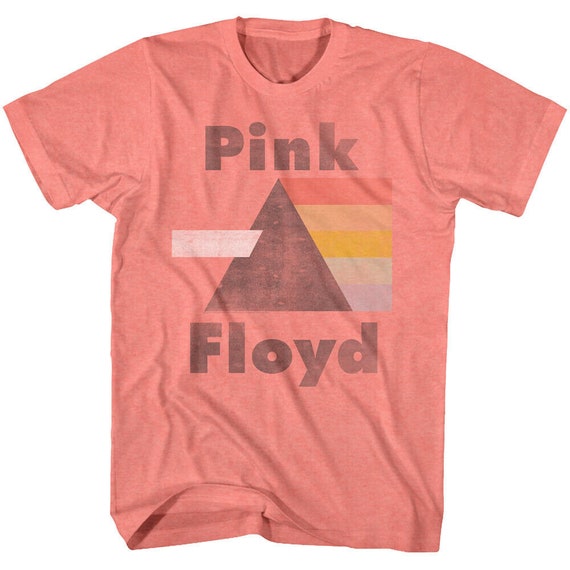 Pink Floyd Faded Prism Rock and Roll Shirt Dark Side of the Moon 