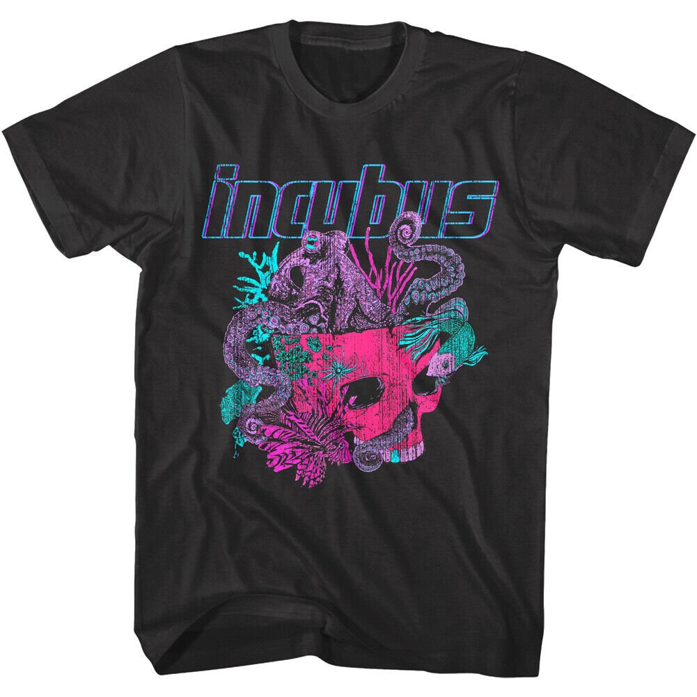Incubus Men's T-shirt Skull Aquarium Alternative Rock Band